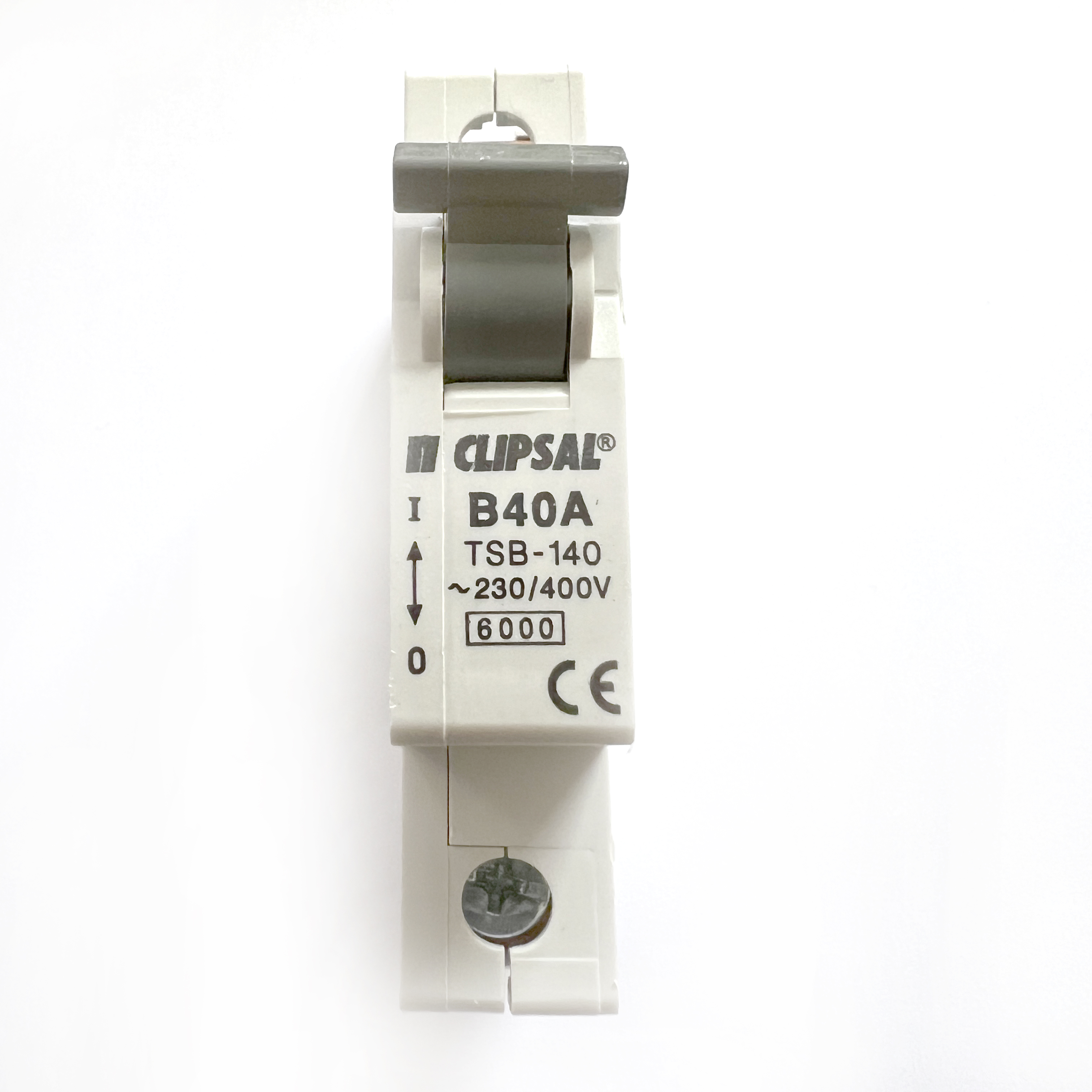 thumbnail interactive-video image 1 of Clipsal TSB-140 40 Amp Single Pole MCB – Type B, 6kA, 1 Pole, DIN Rail Mount 1 of 5